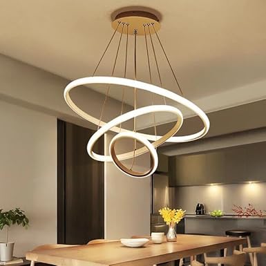 blissbells Modern Ring Chandelier (3 Ring Light)