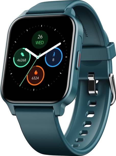 boAt Call 2 Plus with 1.96’’(4.97cm), BT Calling, Bilingual Support, IP68 Smartwatch  (Teal Blue Strap, Free Size)