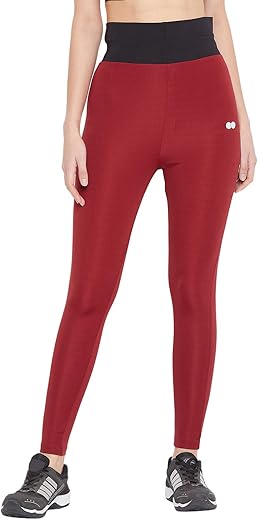 Clovia Women's High Rise Slim Yoga Pants