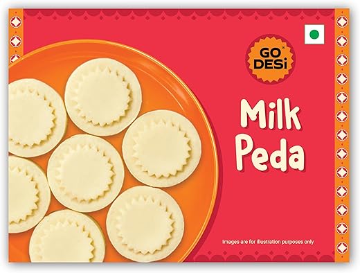 GO DESi Milk Peda | Doodh Peda | Made with Milk Solids | Indian Mithai | Sweets Gift Pack | 200 grams