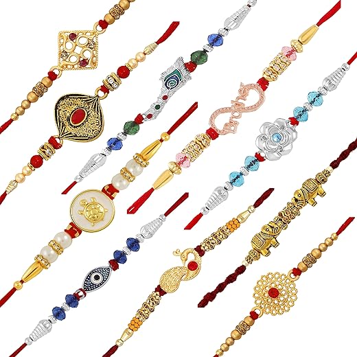 Okos Rakshbandhan Rakhi | Rakhi For Brother, Bhaiya, Bhai | Rakhi Combo | Rakshabandhan Gift Set| Rakhi Gift| Kundan Rakhi Combo Set| Rakhi Set for Brother