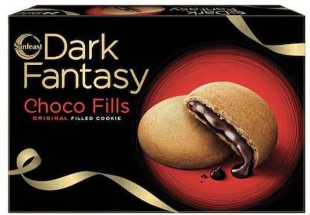 Sunfeast DARK FANTASY CHOCO FILLS FILL WITH CHOCOLTE Cookies Biscuit  (273 g)