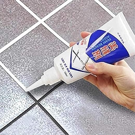 Unity Brand Tiles Gap Filler Waterproof, Gap Sealant, Grout, White Cement Paste Tube, Gap Filler for Walls and Joints, Waterproof Sealant, Tile Gap Filler Tube for Kitchen, Bathroom (180 ML.)