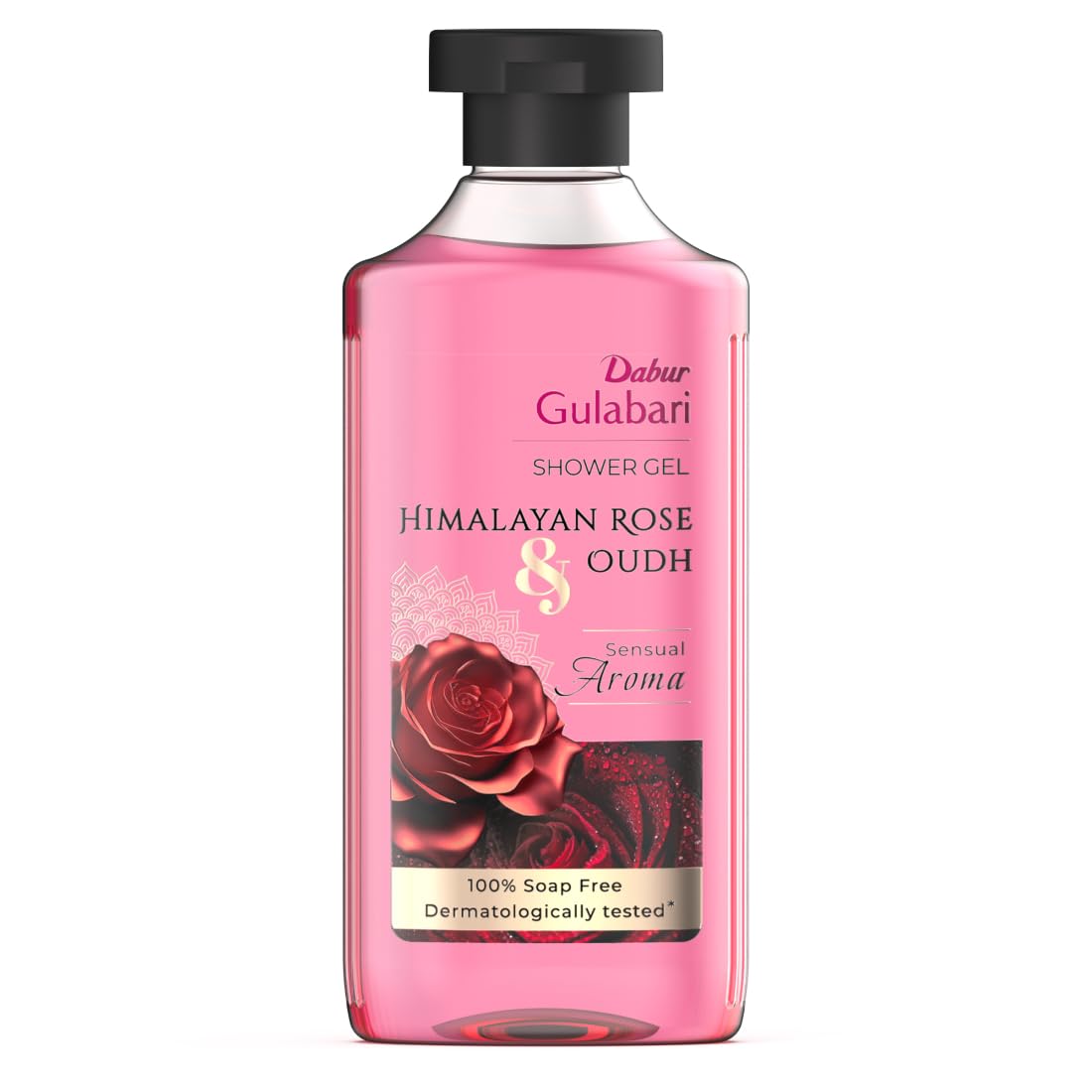 Dabur Gulabari Shower Gel-Himalayan Rose & Oudh - 250ml | Sensual Aroma | Luxurious body wash | Radiant Rose glow | No Parabens & Silicones | 99% Pure Glycerine | 100% soap free body wash