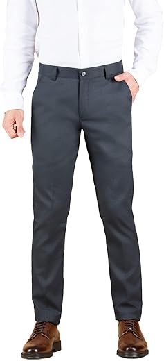 Dennis Lingo Men's Slim Fit Mid Rise Trouser