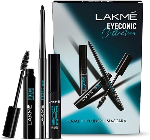 Lakme Eyeconic Regime Kit- Kajal | Mascara| Eyeliner 13.35 ml