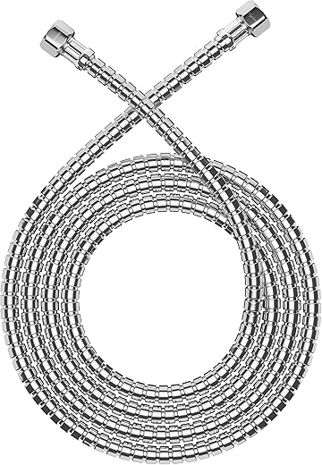 Lifelong 1 metre Jet Spray Hose Pipe for Toilet | Inner & Outer 304 Stainless Steel Health Faucet Connector | Flexible, Durable & Leakproof with Brass Screw Fittings | Ideal for Hand Showers & Bidets