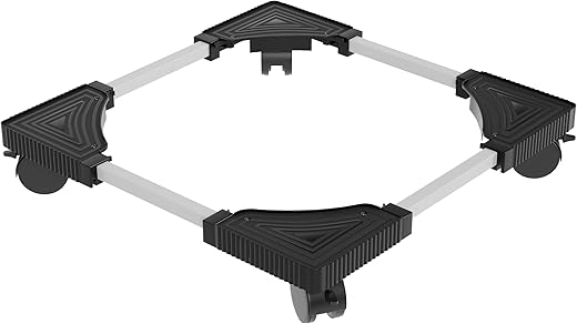 Lifelong Washing Machine Stand – Metal Kitchen Trolley with Lockable Wheels for Home | Suitable for Fridge, Dishwasher, Air Cooler & More | Heavy-Duty Movable Base for Household Appliances