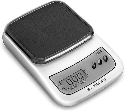 Longway LWKWS01 Multipurpose Portable Digital Kitchen Weighing Scale |Weight Machine With Back Light LCD Display | 2 Year Warranty (10 kg, Gray)