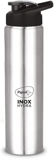 Pigeon by Stovekraft Stainless Steel Inox Hydra Drinking Water Bottle 900 ml - Silver