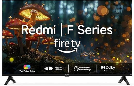 Redmi Xiaomi 80 cm (32 inches) F Series HD Ready Smart LED Fire TV L32MA-FVIN (Black)