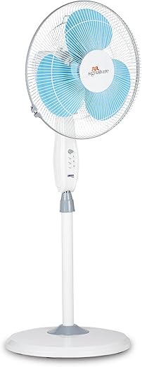 RR Signature 400 MM Zello Normal Speed Pedestal Fan I Stand Fan For Home (2 Year Manufacturer Warranty)