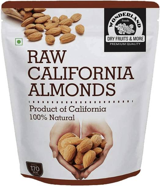 WONDERLAND Raw Califoria Almonds Almonds  (1 x 1 kg)