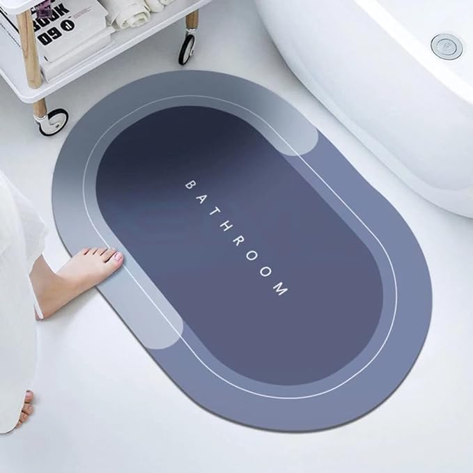 Ambbi Collections Step into Luxury with The, Anti-Skid Bathroom Oval Bathmat – Where Comfort Meets Style and Safety!