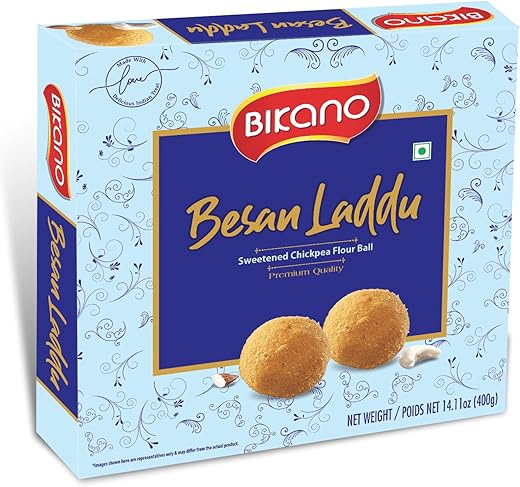 Bikano Besan Laddu Spl, 400 gram box
