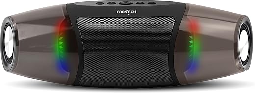 FRONTECH Portable Multi-Media Speaker with Bluetooth 5.3 |1200 mAh Long Battery Life | 8W Sound | TF Card Support| Immersive Sound - Black (SW-0188)
