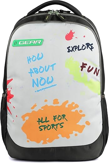 Gear Splash 32L Large Water Resistant School Bag/Kids Bag/Casual 4 Compartment Backpack/Daypack/College Bag for Boys/Girls/Men/Women (Olive)