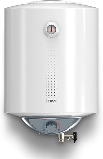 GM Oro+ 25L Storage Water Heater (Geyser) | Hydrodynamic Technology for Higher Hot Water Output – White