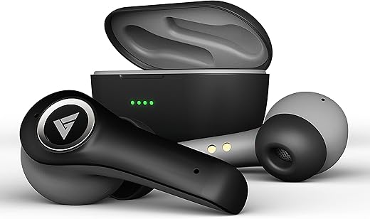 GOBOULT X50 True Wireless in Ear Earbuds with 40H Playtime, Quad Mic ENC, 45ms Xtreme Low Latency, Made in India, Type-C Fast Charging, 3 Equalizer Modes (Rock, BoomX, Hi-Fi), BT 5.1 (Black)