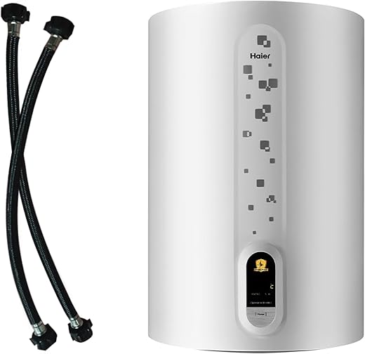 Haier ED Water Geyser 15ltr 5 Star Digital Display 2000W Electric Storage Geyser Installation & Connection Pipes Wroth INR 700| Warranty 7 Yr on Tank| Shock Proof| 11-Level Safety