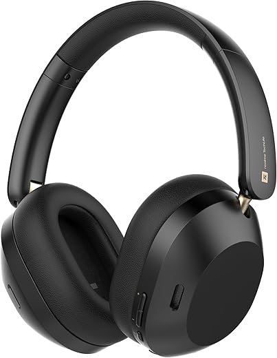 realme TechLife Studio H1 Over The Ear Over Ear Wireless Headphone with 70Hours Playtime 360° Spatial Audio, 40mm Drivers, 80ms Superlow Latency, 43 dB Adaptive ANC-Black