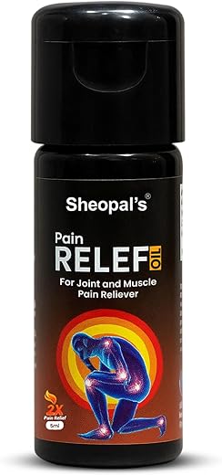 Sheopal's Ayurvedic Ortho Pain Relief Oil For Joint, Back, Knee, Shoulder And Muscles Pain 5ml