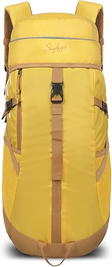 Skybags Mount 66cm 45L Polyester Mustard 2 Compartment Rucksack With Raincover