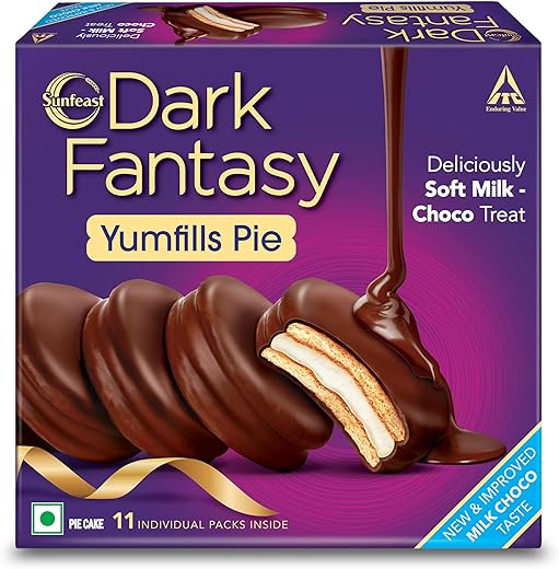 Sunfeast Dark Fantasy Yumfills Whoopie Pie, Chocolate Chip, 253g
