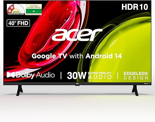 acer 100 cm (40 inches) Ultra I Series FHD Smart LED Google TV AR40FDGGU2841BD