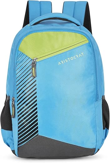 Aristocrat Cosmic 26L Polyester Light Blue 2 Compartment Backpack