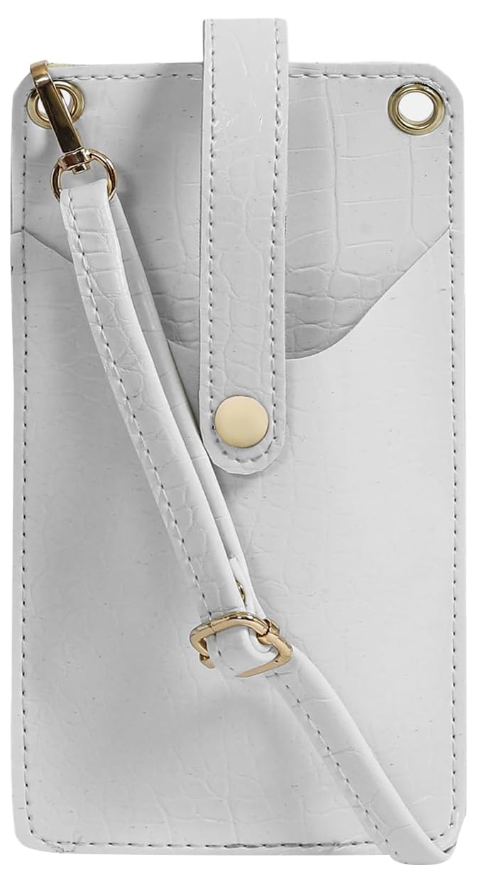 Bagsy Malone Small Cross-Body Phone Bag Stylish Vegan Leather Mobile Cell Phone Holder Pocket Purse Wallet Mini Shoulder Bags