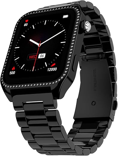 Fire-Boltt Xelor Luxury Stainless Steel Smart Watch. 1.78" AMOLED, Always-On Display, 368 * 448 px Resolution, Bluetooth Calling, 75 HZ Refresh Rate