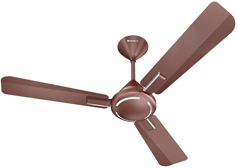 HAVELLS Ambrose ES with 2 Year Warranty Energy Saving 1200 mm Ceiling Fan(1 Star | Nickel Pearl Brown | Pack of 1)
