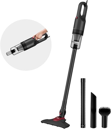 INALSA Vacuum Cleaner for Home Use|700W Motor & 14Kpa Suction|Hepa Filter for Deep Cleaning| 2-in-1 Handheld & Stick Vacuum Cleaner| Floor Cleaner Machine Clean Under Bed,Sofa & Pet Hairs (Ozoy Plus)
