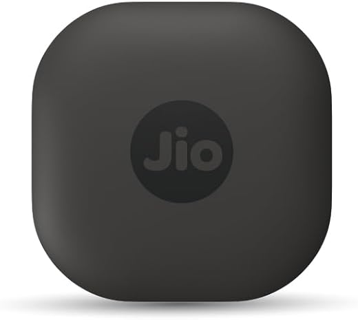 JioTag Air for iOS (Gray) Worldwide Tracker, Pair with Apple Find My app for keys, luggage, bikes, purses etc. inside & outside Bluetooth range, No SIM/subscriptions required, 1+1 year battery, 120 dB