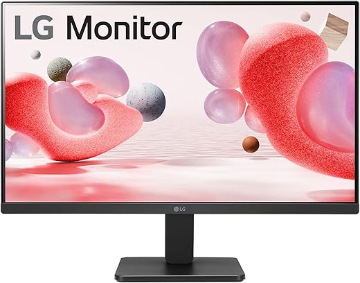 LG 22 Inch (55cm) FHD Monitor 1920 x 1080, AMD FreeSync, VA, 100Hz, sRGB 99% Typ(CIE1931), Black Stabilizer, Virtual Borderless, Flicker Safe, Reader Mode, OnScreen Control, HDMI,VGA, 22MR410(Black)