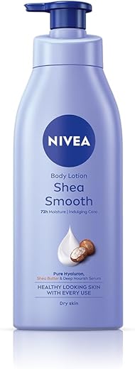 NIVEA Shea Smooth 400ml Body Lotion | 48 H Moisturization | With Deep Moisture Serum & Shea Butter | Non Greasy & Healthy Looking Skin