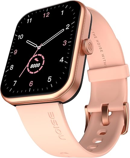 Noise Pulse 2 Max 1.85" Display, Bluetooth Calling Smart Watch, 10 Days Battery, 550 NITS Brightness, Smart DND, 100 Sports Modes, Smartwatch for Men and Women (Rose Pink)
