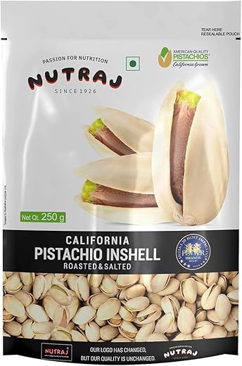 Nutraj California Salted Pista 500gm (250gm x 2) | Dry Fruit | Pistachios