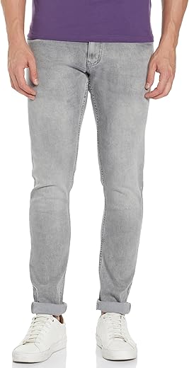 Peter England Men's Skinny Fit Jeans | Denim Mid Washed | Casual Wear | Stylish Bottoms