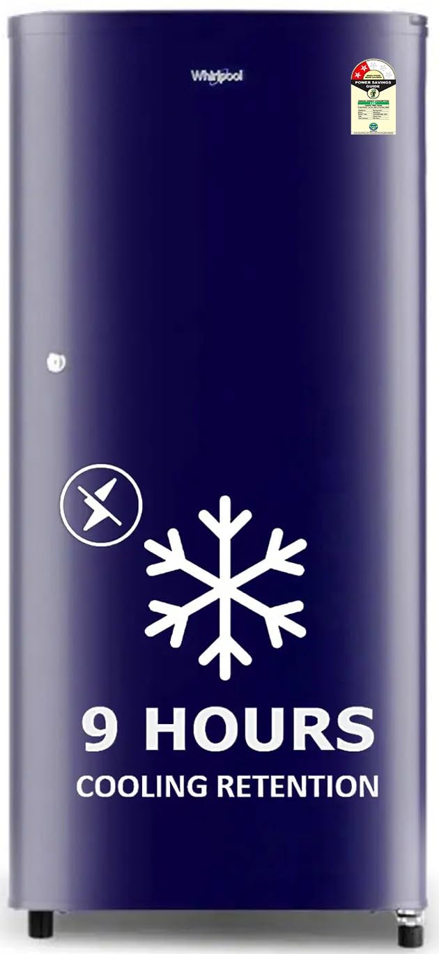 Whirlpool 184 L 2 Star Direct-Cool Single Door Refrigerator (205 WDE CLS 2S SAPPHIRE BLUE-Z, Blue,2023 Model)