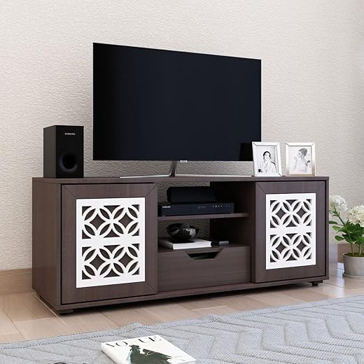 Home Centre Helios Provoli Engineered Wood TV Unit, Walnut, 47 * 15 * 19 inches