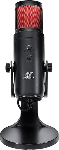 Ant Esports WENTE 220 USB Unidirectional Microphone - Black