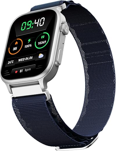 boAt New Launch Storm Infinity Max, 20 Days Maximum Battery, Biggest Battery Capacity Ever! 2.01" (5.1cm) Display, Functional Crown, AI Nudges, BT Calling, Smart Watch for Men & Women (Sports Blue)