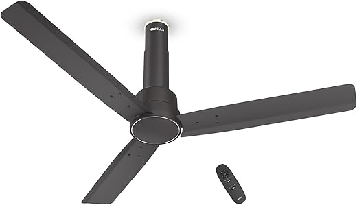 Havells 1200mm Elio BLDC Ceiling Fan | Remote Controlled, High Air Delivery Fan | 5 Star Rated, Upto 60% Energy Saving, 2+1* Year Warranty | (Pack of 1, Smoke Brown)