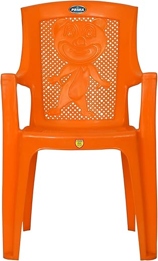 Prima Baby Plastic Chair 114 Strong Durable and Comfortable with Backrest for | Kids | Study | Play | for Home/School/Dining for 2 to 6 Years Age