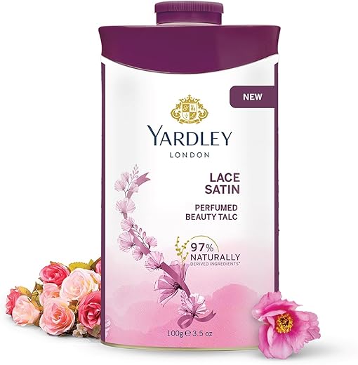 Yardley London Lace Satin Perfumed Talc 100g