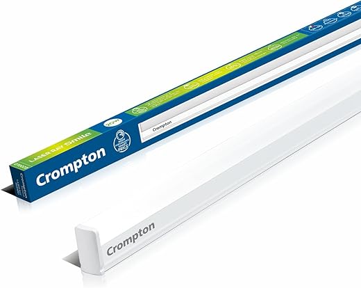 Crompton Laser Ray Smile 4 Feet LED Batten 20W Cool Day Light | Pack of 1 | Slim, Energy-Efficient Tubelight Light for Home & Office