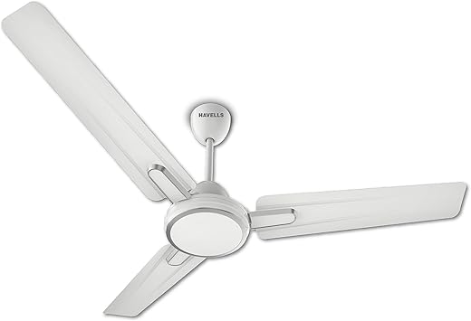Havells Artemis ES 1200mm Ceiling Fan| Double Ball Bearing| High Air Delivery 380 RPM| Air Flow: 220CMM| 30W Wattage| Ripped Aerodynamic Blades| 2 Years Manufacturer Warranty (Elegant White)