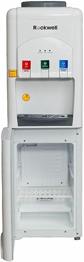 Rockwell Water Dispenser with Refrigerator, Xtra Pure R-G, Hot, Cold & Normal, Low Power Consumption, White